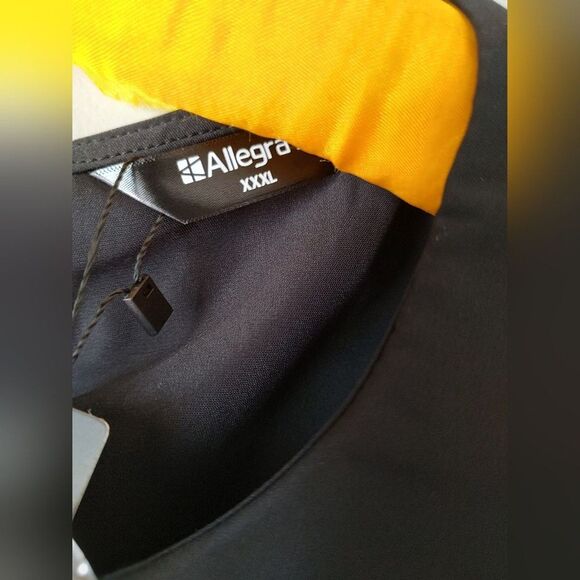 Allegra K Black Coquette Blouse with Sheer Polka Dot Sleeves. Size 3X. NWT - Picture 6 of 8